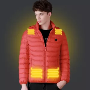 heated jacket, waterproof jacket, hooded jacket, usb heated jacket