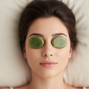 cold compress, jade eye mask, jade eye, eye gua sha