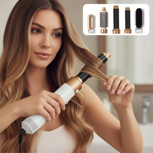 hot comb, hair dryer brush, hair curler and straightener, blow dryer brush, 5 in 1 hair styler, heated hair brush